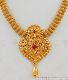 Handmade Unique Double Ruby Stone Dollar Necklace Shop Online NCKN1781 Handmade Unique Double Ruby Stone Dollar Necklace Shop Online NCKN1781