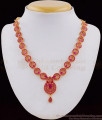 First Quality Semi Precious Full Ruby Stone Necklace Earring Set Collection NCKN1783