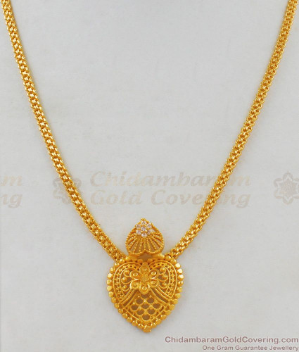 Gold Locket Heart Model Light Weight 