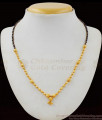Traditional Single Line Gold Black Crystal Imitation Necklace Collection NCKN1836