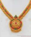 Exclusive Multi Colour Stone Necklace Design In Gold Collection For Function Wear NCKN1845