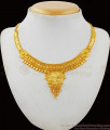 Plain Gold Necklace Calcutta Design Forming  Pattern New Collection NCKN1846