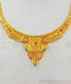 Real Gold Design Calcutta Necklace Forming Bridal Jewelry New Collection NCKN1847