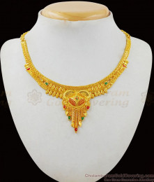 Most Wanted Gold Necklace Design Forming Bridal Collection For Function NCKN1849