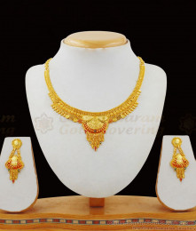 Function Wear Gold Necklace Design Forming Bridal Collection For Women NCKN1852