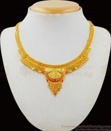 Function Wear Gold Necklace Design Forming Bridal Collection For Women NCKN1852