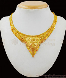 Stunning Gold Necklace Design Forming Bridal Collection For Women NCKN1855 Stunning Gold Necklace Design Forming Bridal Collection For Women NCKN1855
