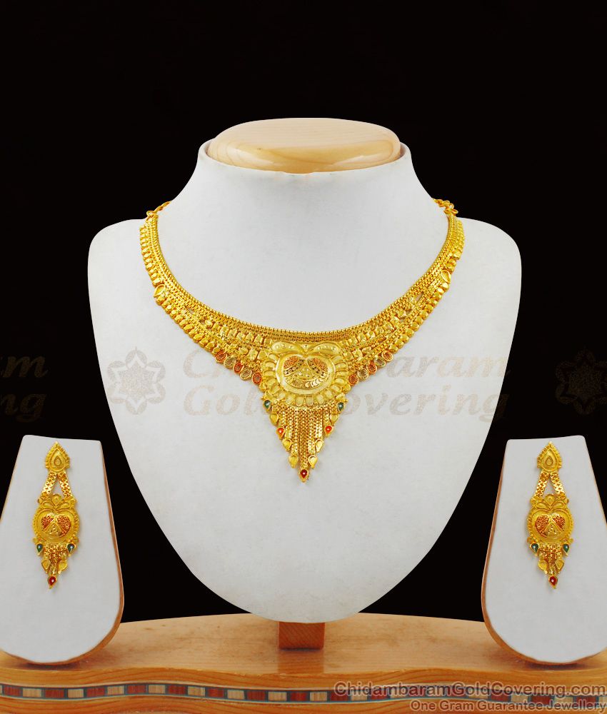 Forming Gold Necklace Collections Bridal Jewelry For Women NCKN1856