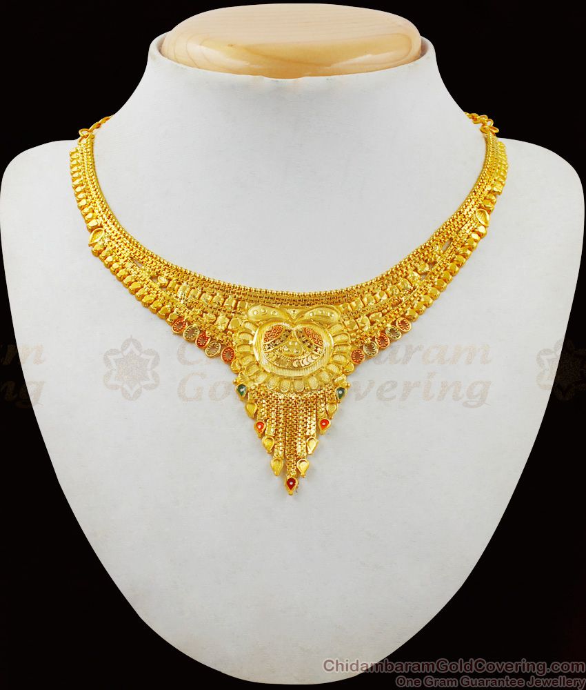 Forming Gold Necklace Collections Bridal Jewelry For Women NCKN1856