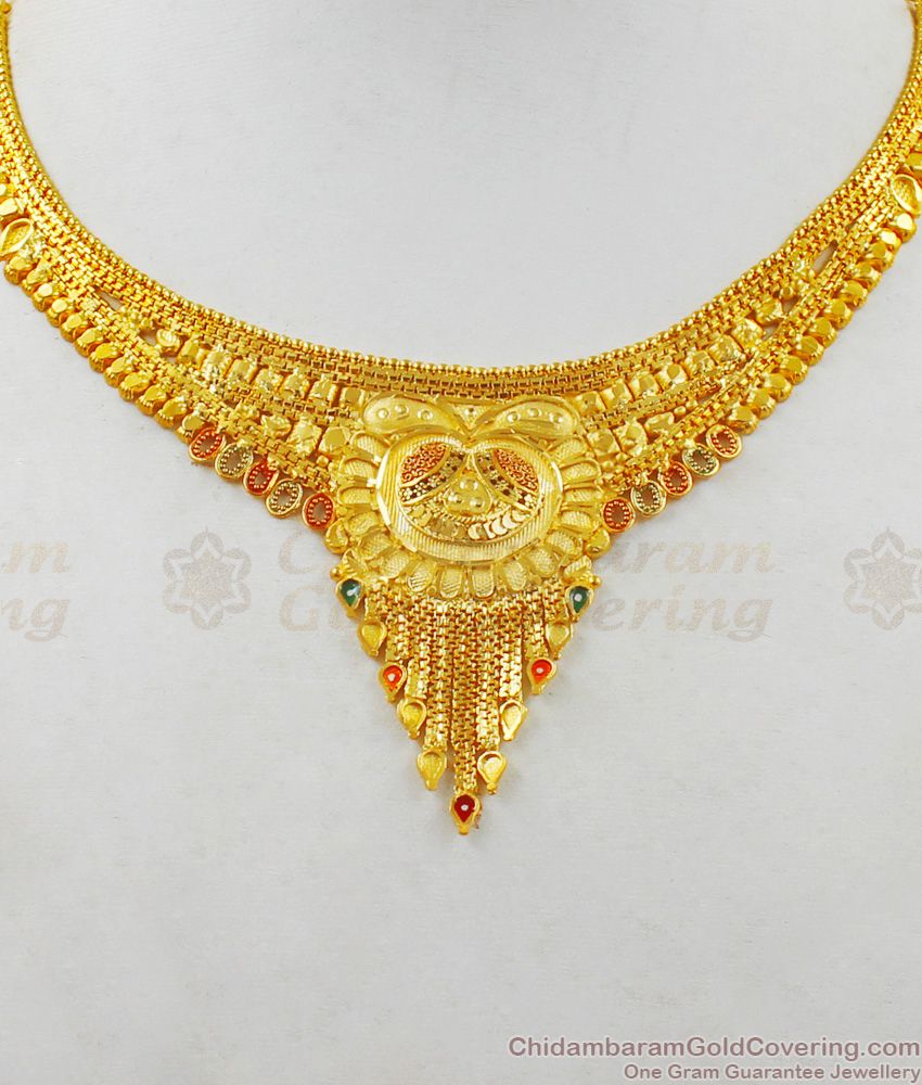 Forming Gold Necklace Collections Bridal Jewelry For Women NCKN1856