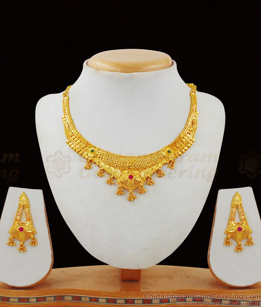 Iconic Gold Necklace Forming Jewelry Bridal Collections NCKN1857