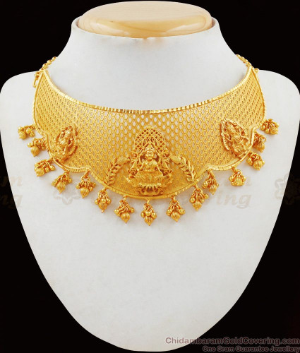 Matt Finish Grand Lakshmi Choker Temple 