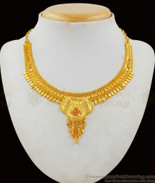 Simple And Attractive Gold Necklace For Bridal Wear NCKN1886 Simple And Attractive Gold Necklace For Bridal Wear NCKN1886