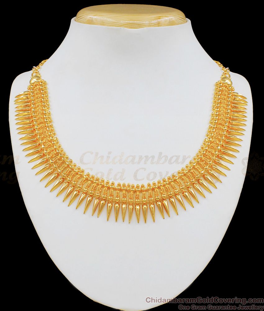 Mullai Poo Gold Necklace For Women Gold Plated Jewelry Collection NCKN1889 Mullai Poo Gold Necklace For Women Gold Plated Jewelry Collection NCKN1889