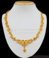 Trendy Sri Lankan Model Gold Necklace Design With Multi Colour Stone pattern NCKN1904