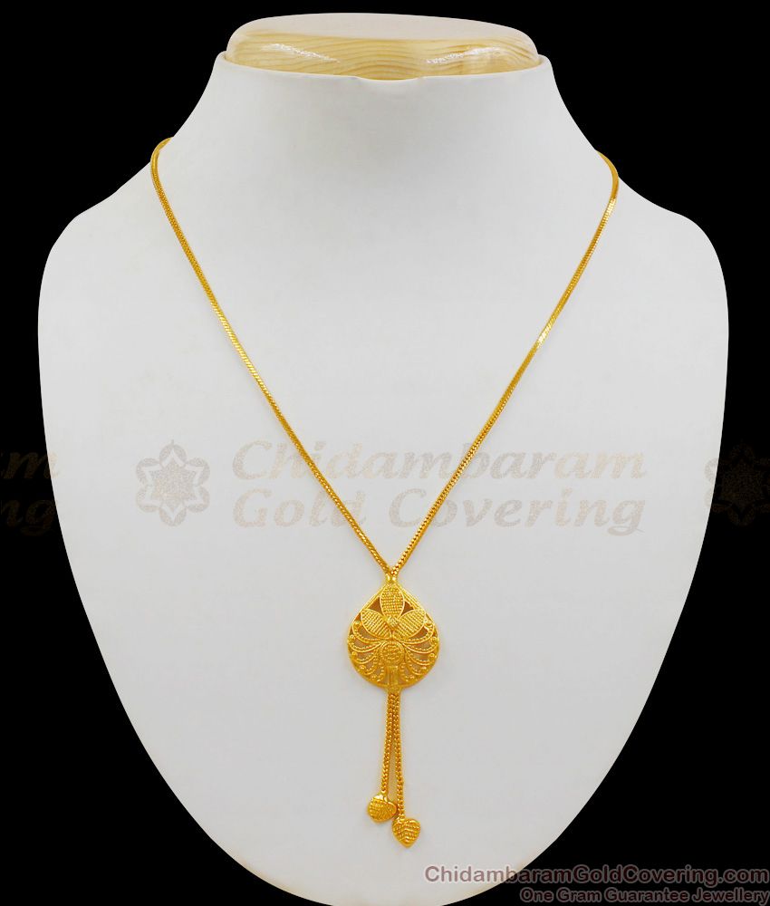 Simple Short Chain With Pendant Gold Plated Short Chain Collections SMDR501