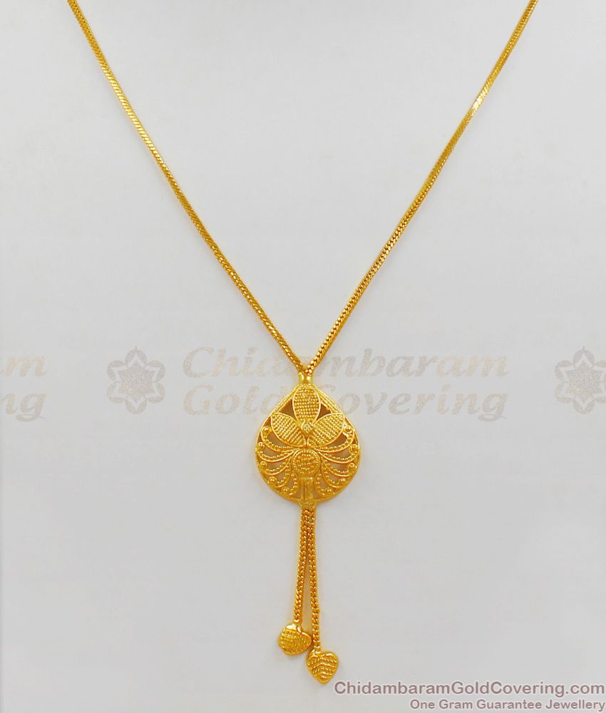 Simple Short Chain With Pendant Gold Plated Short Chain Collections SMDR501