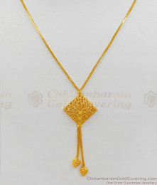 Daily Wear Short Chain With Pendant Gold Plated Short Chain Collections SMDR503 Daily Wear Short Chain With Pendant Gold Plated Short Chain Collections SMDR503