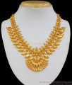 Traditional Kerala Jewelry Mango Design One Gram Gold Necklace NCKN1931
