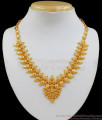 Traditional Kerala Jewelry Mango Design One Gram Gold Necklace NCKN1934