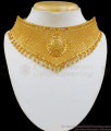 One Gram Gold Choker with Earrings Brides Jewelry Collections NCKN1940