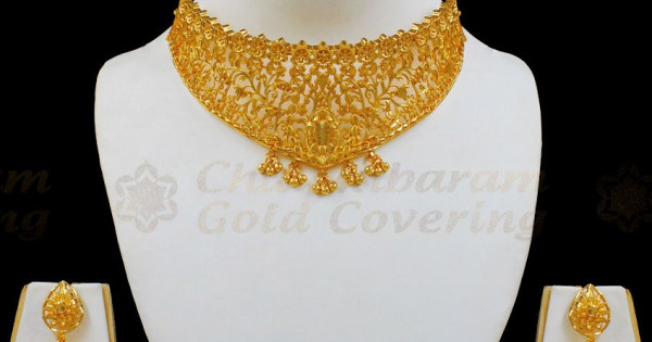 Buy Gold Choker Necklace Sets for Women Online - Candere by Kalyan Jewellers