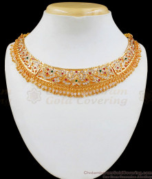  Handmade Grand Gold Choker Impon Attigai Gati Stone Collections NCKN1946