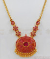 Modern Ruby Gold Necklace Design Imitation Jewelry NCKN1952