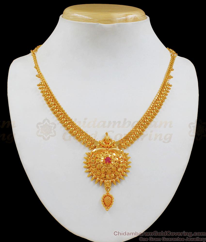Buy One Gram Gold Necklace Design For Women NCKN1957