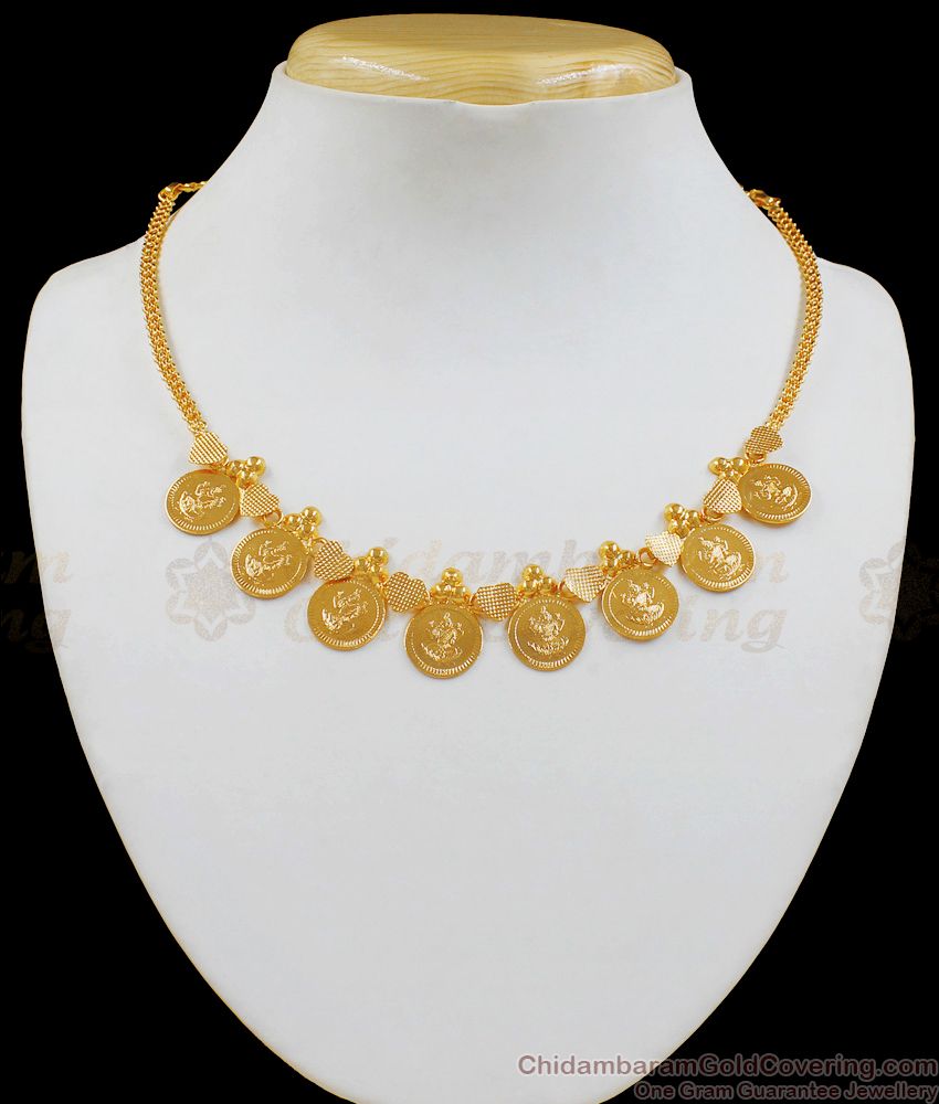 Latest Light Weight Eight Lakshmi Coin Design Necklace NCKN1965