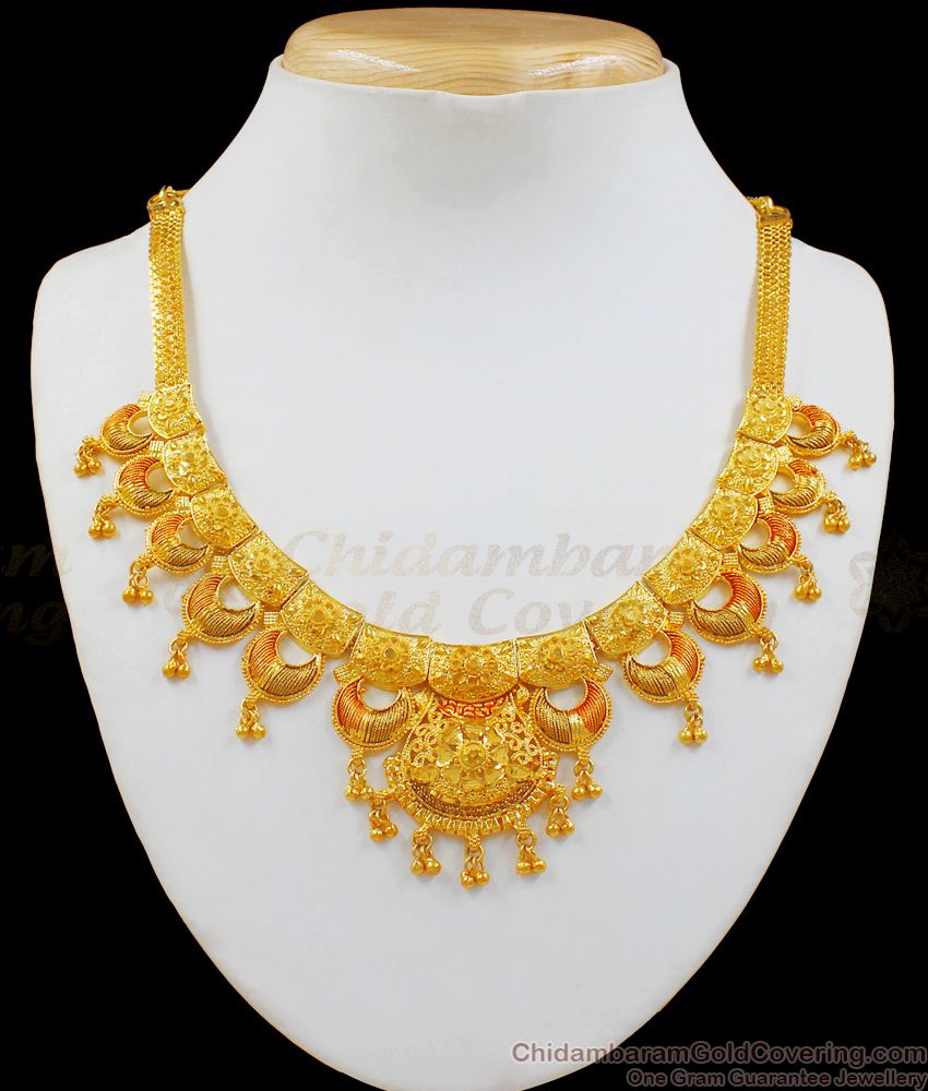 New Arrival Gold Necklace Design Forming Jewelry Bridal Collections NCKN1972