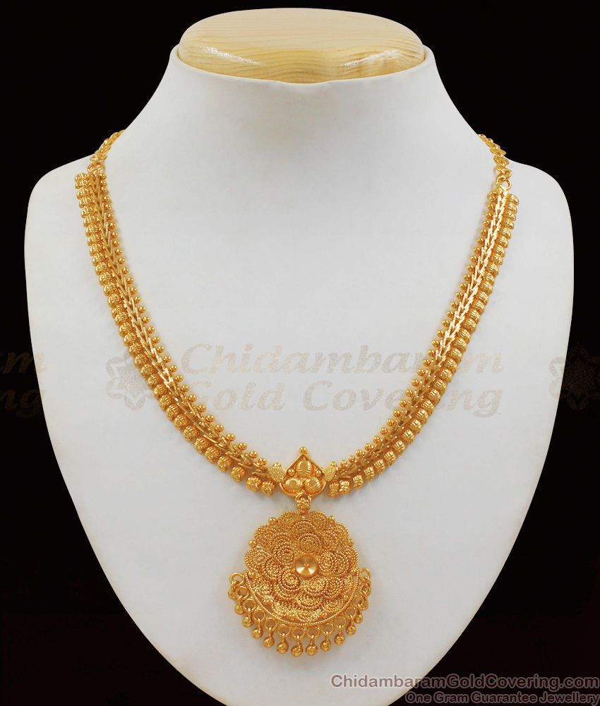 New Trendy Gold Necklace For Party Wear Collections NCKN1981