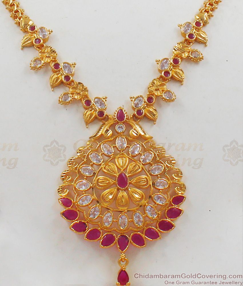 Beautiful Real Gold Necklace Design Imitation Jewelry For wedding Collection NCKN2005