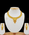 Dazzling Gold Forming Light Weight Necklace For Bridal Wear NCKN2048