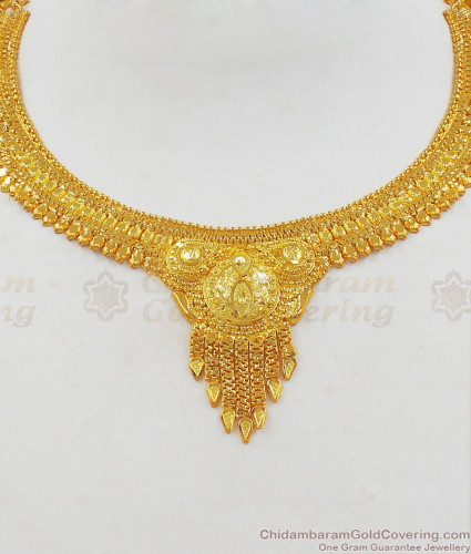 Light Weight Bridal Necklace | Art of Gold Jewellery, Coimbatore