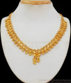 Handcrafted Dancing Peacock Necklace Trendy One Gram Gold Jewelry NCKN2071