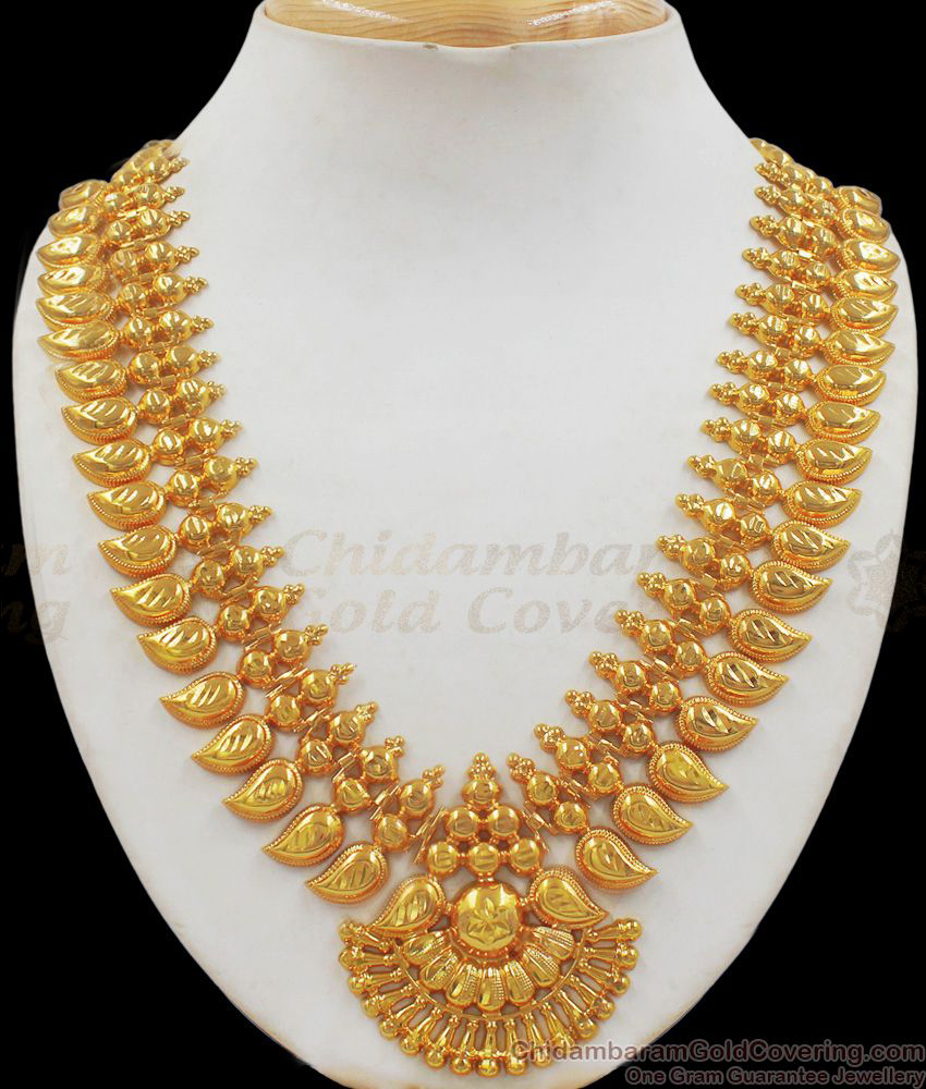 Trendy Kerala Design One Gram Gold Necklace For Traditional Wear NCKN2078