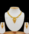 Simple And Sleek Design Gold Forming Necklace Set NCKN2091