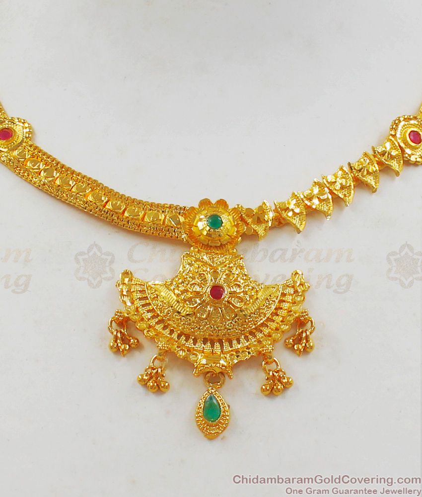 Latest Gold Forming Necklace Set For Wedding Collections NCKN2095