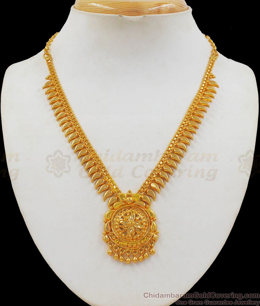 Fancy Design One Gram Gold Necklace For Party Wear NCKN2101