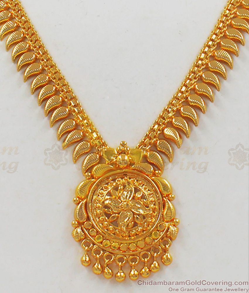 Fancy Design One Gram Gold Necklace For Party Wear NCKN2101