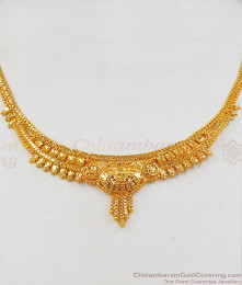 Plain One Gram Gold Necklace For Party Wear NCKN2110