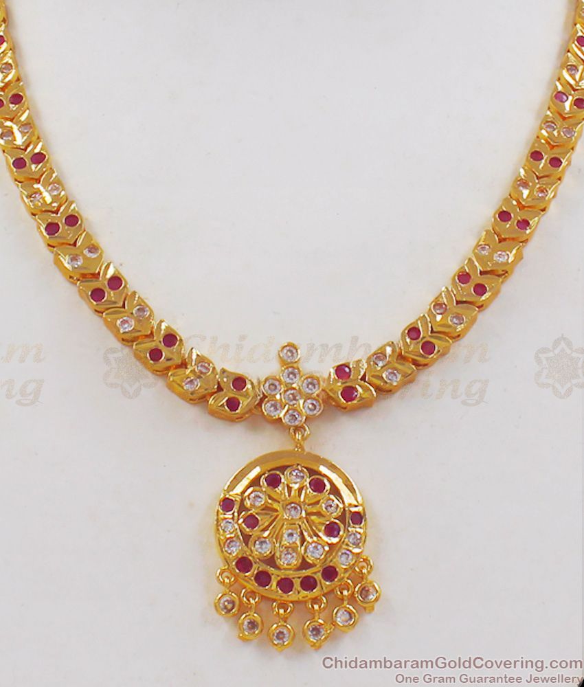 Newest Modern Design Impon Gold Necklace For Party Wear NCKN2120