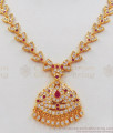 Sparkling Gati Stone Impon Gold Necklace For Bridal Wear NCKN2121