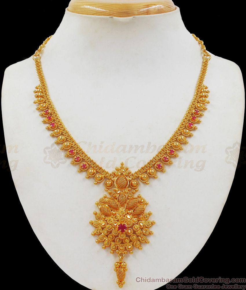 One gram gold long necklace deals