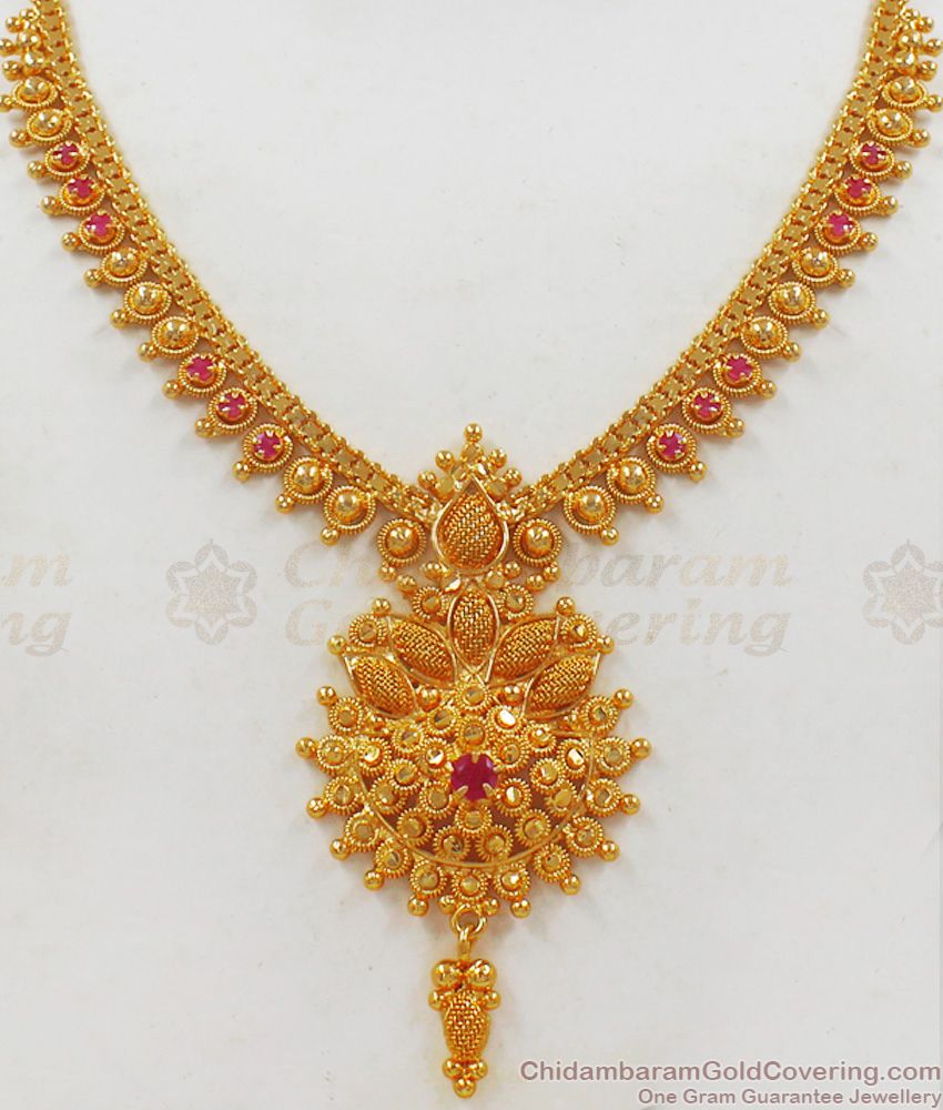 Unique One Gram Gold Necklace Collections New Arrivals NCKN2127