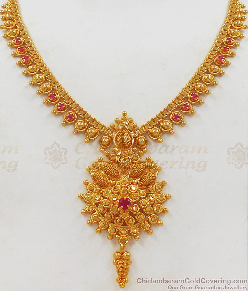 Unique One Gram Gold Necklace Collections New Arrivals NCKN2127 Unique One Gram Gold Necklace Collections New Arrivals NCKN2127