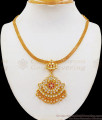 Traditional Impon Choker Type Gold Necklace Designs NCKN2153