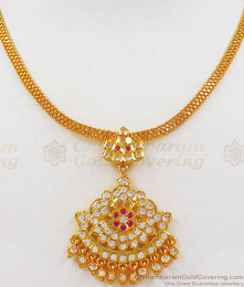 Traditional Impon Choker Type Gold Necklace Designs NCKN2153 Traditional Impon Choker Type Gold Necklace Designs NCKN2153