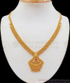 Party Wear Gold Covering Necklace With Single Ruby Stone Collections NCKN2162